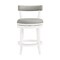 Alaterre Furniture Hanover Swivel Counter Height Bar Stool, White and Gray ANHN01PDC - alternate 1